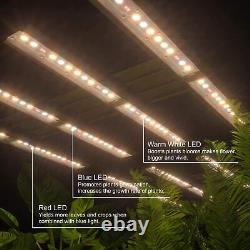 10 bars 800W Grow Light with Samsung 561C LedFor Indoor Plant Herb VEG BLOOM