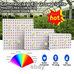 1000W 2000W 3000W COB led grow light Full Spectrum Veg/Bloom for Medical Plants