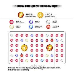 1000W 2000W 3000W COB led grow light Full Spectrum Veg/Bloom for Medical Plants