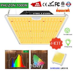 1000W Dimmable LED Grow Light Samsung LM301B Indoor Plants All Stages Veg Flower