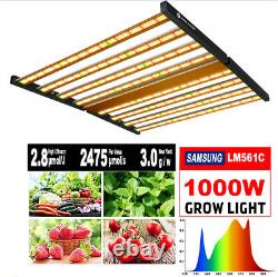 1000W Ful Spectrum LED Grow Light with3456Pcs Samsung leds Indoor 6x6ft Veg Flower