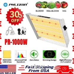 1000W Full Spectrum LED Grow Light 3x3ft Dimmable Plant Lamp for Hydroponics Veg