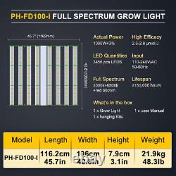 1000W Grow Light LED 6X6ft Full Spectrum Phlizon Commercial for Vertical Farming