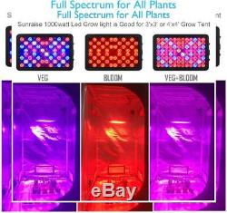 1000W LED Grow Light Full Spectrum for Indoor Plants Veg and Flower 1000 watt