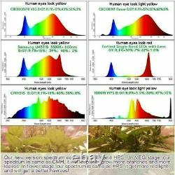 1000W LED Grow Light Kit Full Spectrum Sunlike For All Indoor Plant Veg Flower
