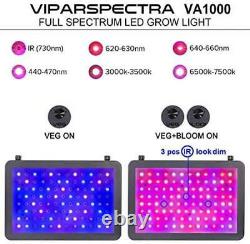 1000W LED Grow Light Veg Bloom Switches Dual Chips Full Spectrum Indoor Plants