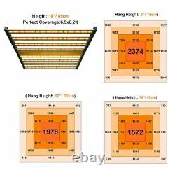 1000With720With640With450W Foldable LED Grow Light Bar Full Spectrum Indoor Veg Bloom