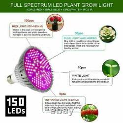 100Watt Full Spectrum E27 LED Grow Light Bulb Lamp for Veg Bloom Indoor Plant US