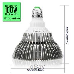 100Watt LED Grow Light Bulb Plant Grow Lamp E27 Full Spectrum Garden Fruit Veg