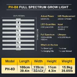 10PCS640W Full Spectrum Spider FC 6500 Led Grow Light For Greenhouse veg flower