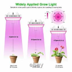 10Pc 1500W LED Grow Light Kit Full Spectrum Lamp For All Indoor Plant Veg Flower