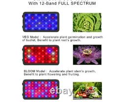 1200W LED Grow Light Lamp Full Spectrum for Indoor Plants Greenhouse Veg Flower