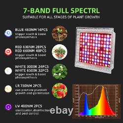 1500W Full Spectrum Plant LED 7-Band UV Grow Light Veg Lamp F Hydroponic Plant