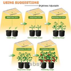 1500W Grow Light Full Spectrum LED for Indoor Plants Veg Bloom Flower