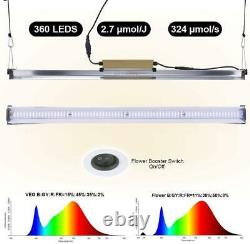 1500W LED Grow Light Plant 360LEDs Bars Wideband Full Spectrums Veg Flower Lamp