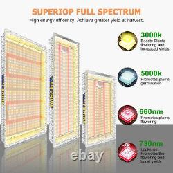 1500W LED Grow Light Sunlike Full Spectrum For All Stages Veg Flower Hydroponics