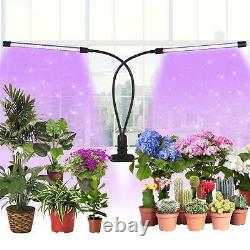 15x 48LED 2 Head Plant Grow Light Lamp Bulb Full Spectrum for Indoor Plants&Veg