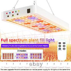 1600W 240LED Grow Light Lamp Full Spectrum Indoor Plants Veg Flower Timer Remote