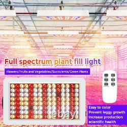 1600W 240LED Grow Light Lamp Full Spectrum Indoor Plants Veg Flower Timer Remote