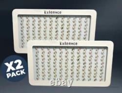2 Pack EXLENVCE EXE-1200TW LED Grow Light Full Spectrum for Indoor Plants Veg