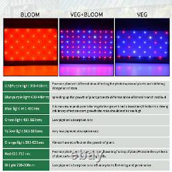 2 in 1 Grow Tent 36''x24''x53'' Box + 1000W Led Grow Light VEG BLOOM Plant Panel