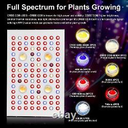 2000W 4XCREE COB Led Grow Light Lamp Full Spectrum UV IR For Medicals Herbs Veg