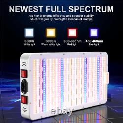 2000W Full Spectrum LED Grow Lights for Indoor Plants Hydroponic Veg Bloom Light