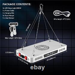 2000W Full Spectrum LED Grow Lights for Indoor Plants Hydroponic Veg Bloom Light