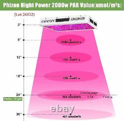 2000W High Power LED Grow Lights Full Spectrum For All Indoor Plants Veg Flower