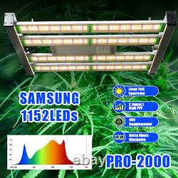 2000W LED Grow Light Full Spectrum 4x4ft Coverage Dimmable Indoor Hydroponic Veg