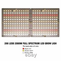 2000W LED Grow Light Full Spectrum Hydroponics for Indoor Veg Plant Growing Lamp