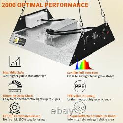 2000W LED Grow Light Sunlike Full Spectrum VEG BLOOM Growing Kit Hydroponics