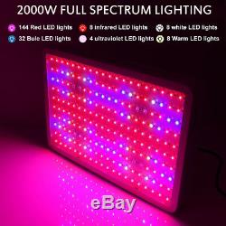 2000W Watt LED Grow Light Panel Full Spectrum Lamp for Vegs Flower Indoor Plant