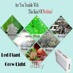 2Pc 1200W LED Plant Grow Light Full Spectrum Lamp Indoor Veg Bloom Plant Flower