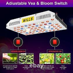 2X 1000W LED COB Grow Light CREE Full Spectrum with VEG/Bloom Switch Greenhouse