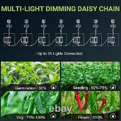 2pcs LED Grow Light QF1000 Full Spectrum Samsung LED for Indoor Plant Veg Flower