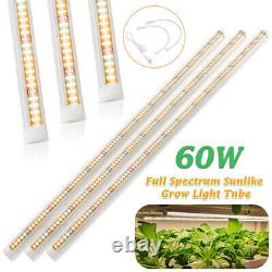 3-15X 60W Warm Led Grow Light T8 Tube Lamp Full Spectrum 120CM Indoor Plant Veg