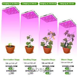 3000W Cree COB LED Grow Lights Full Spectrum Veg /Bloom for Indoor Herbs Plants