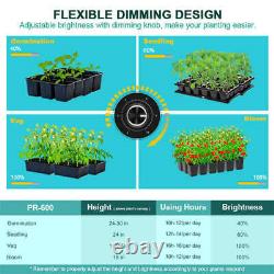 3000W Dimmable LED Grow Lights Full Spectrum 5X5ft for Indoor Plants Veg Flower