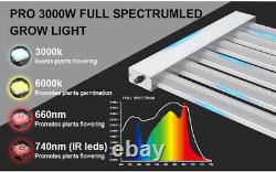 3000W Full Spectrum LED Grow Light Veg Bloom 5X5ft for Indoor Plants Hydroponics