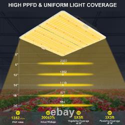 3000W Full Spectrum LED Grow Lights Veg&Bloom for Indoor Plants Greenhouse 4x4ft