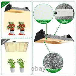 3000W LED Grow Light Full Spectrum Home Tent Kit Indoor Veg Flower Greenhouse
