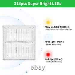 3000W LED Grow Light Lamp Full Spectrum For Indoor Veg Bloom Plants Hydroponic A