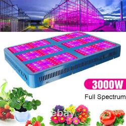 3000W LED Grow Light Panel Full Spectrum UV IR Plant Lamp for Veg Bloom Growth