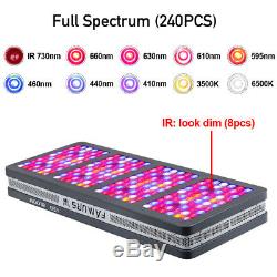 3000W Reflector Full Spectrum Triple Chip LED Grow Light Double Switch VEG BLOOM