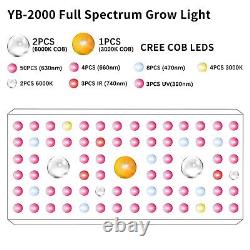 300W LED Grow Light 3 Modes Full Spectrum Grow Lights Veg Flower Growing Lamps
