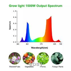 3X 1500W LED Grow Light Lamp Double Chip Full Spectrum Medical Indoor Plant Veg