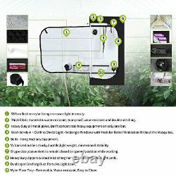 3x3 ft Grow Tent + VEG BLOOM 1000W LED Panel Light Indoor Complete Plants Kit