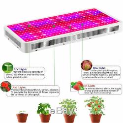 4× 3000W LED Grow Light Kits Full Spectrum Lamp for Hydroponics Plant Veg Flower