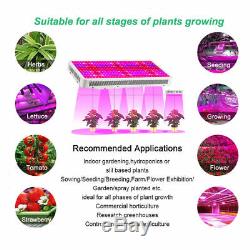 4× 3000W LED Grow Light Kits Full Spectrum Lamp for Hydroponics Plant Veg Flower